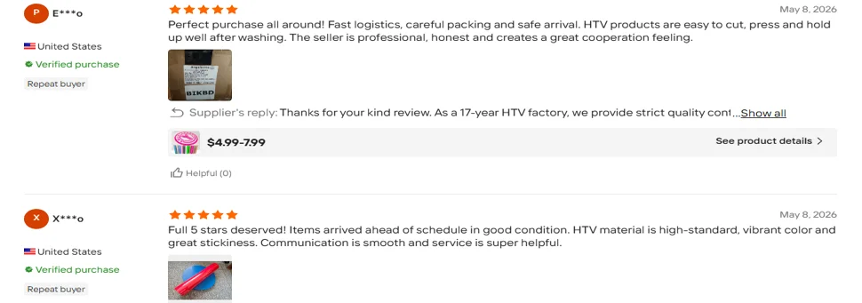 Heat Transfer Vinyl Reviews