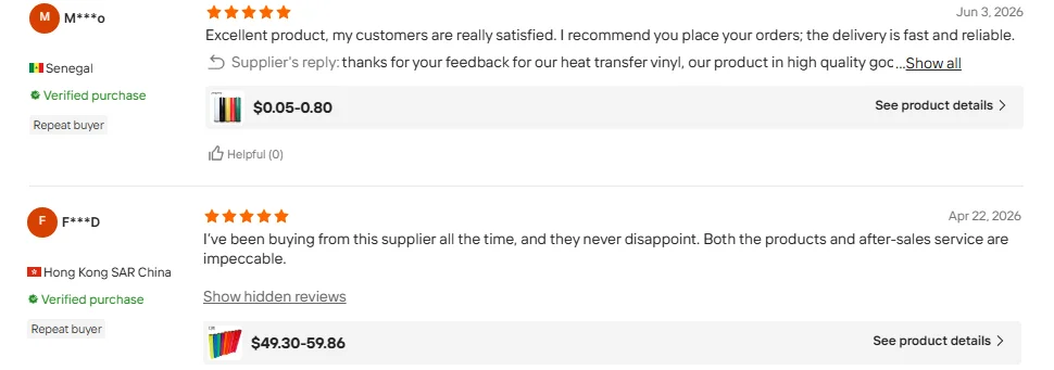 Heat Transfer Vinyl Reviews