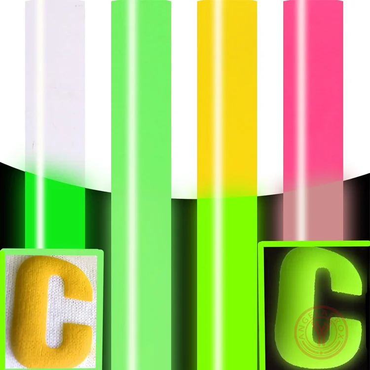 3D Puff Glow In The Dark Heat Transfer Vinyl