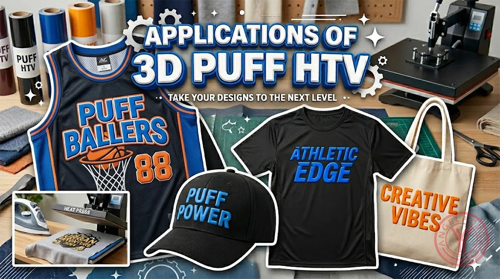 Applications of 3D Puff Heat Transfer Vinyl (HTV)