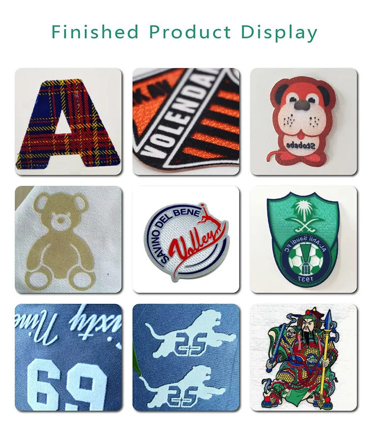 flock vinyl heat transfer Finished Product Display