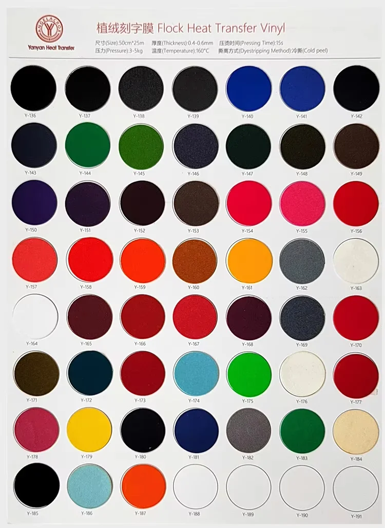 heat transfer vinyl flock