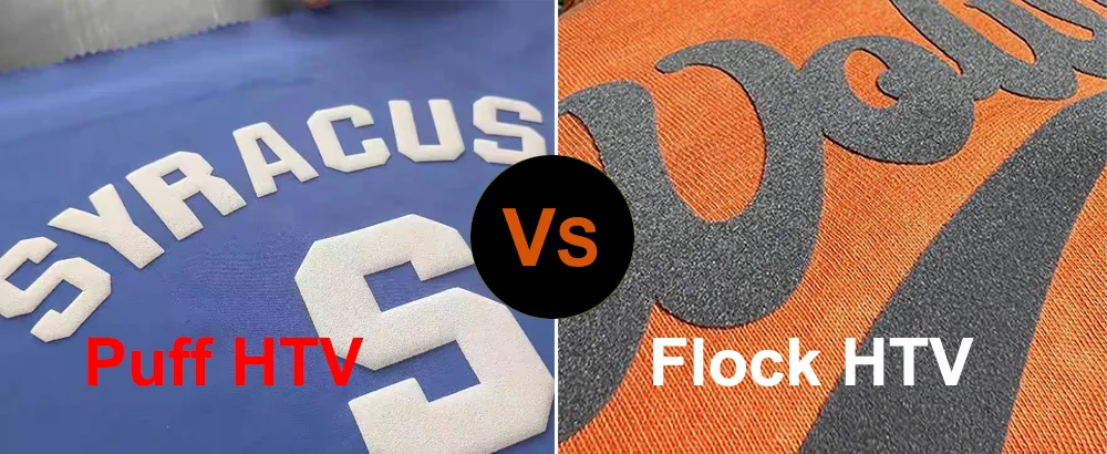 Difference Between Puff HTV and Flock HTV