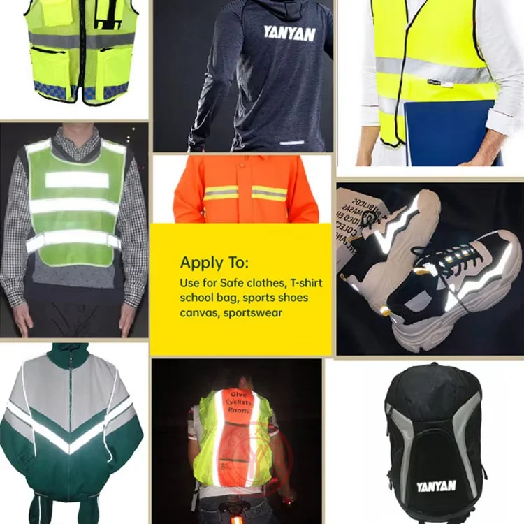Applications of heat transfer vinyl reflective