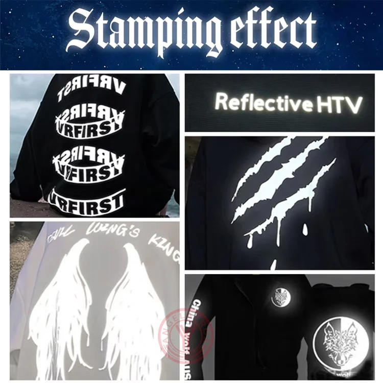 Applications of reflective heat transfer vinyl roll