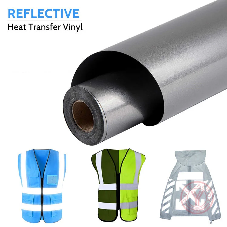reflective heat transfer vinyl roll