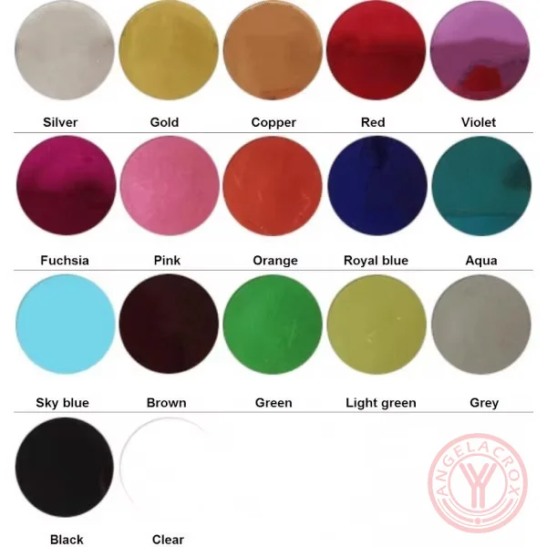 Colors of Metallic Heat Transfer Vinyl