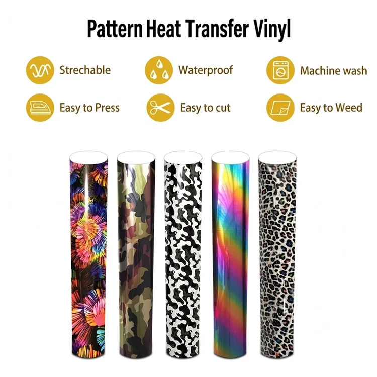 patterned heat transfer vinyl