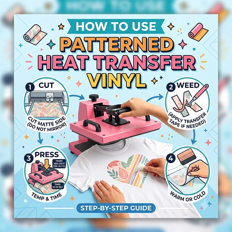 How to Use Patterned Heat Transfer Vinyl