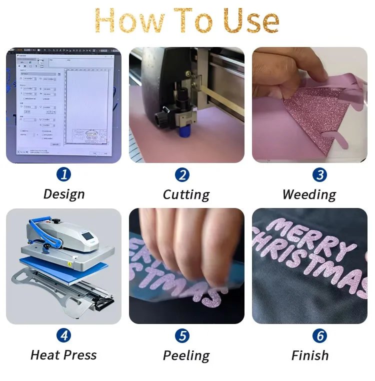 glitter puff heat transfer vinyl