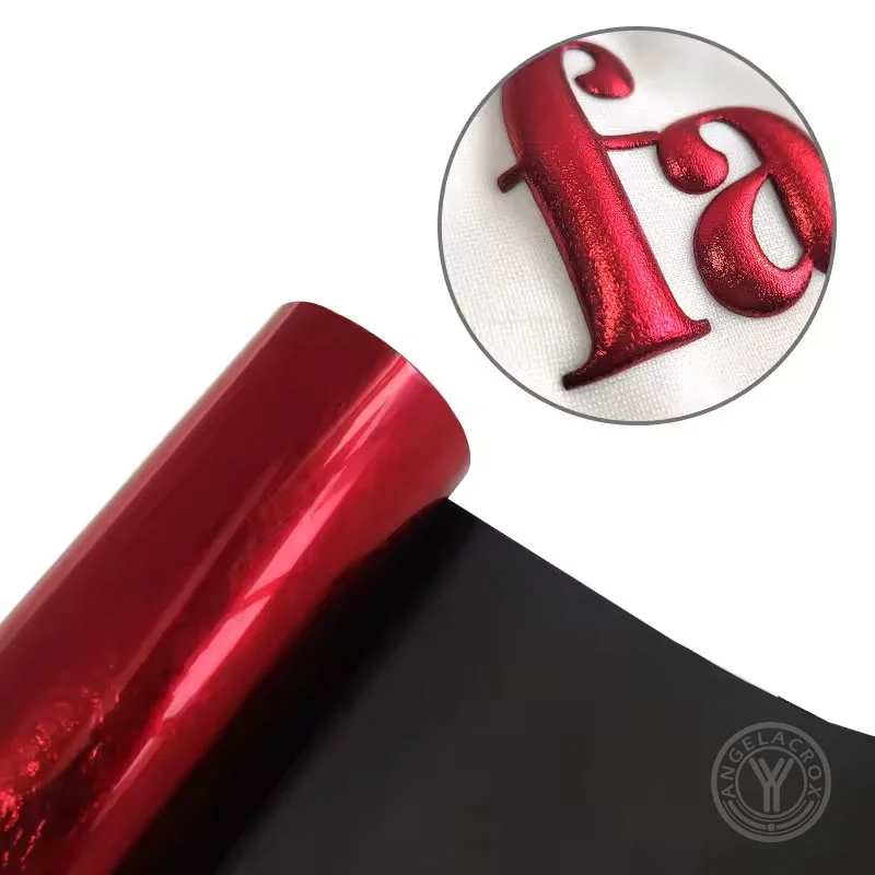 Red Metallic Puff Heat Transfer Vinyl