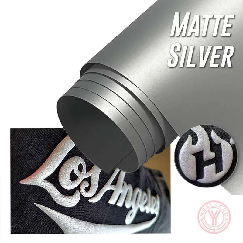 Silver Metallic Puff Heat Transfer Vinyl