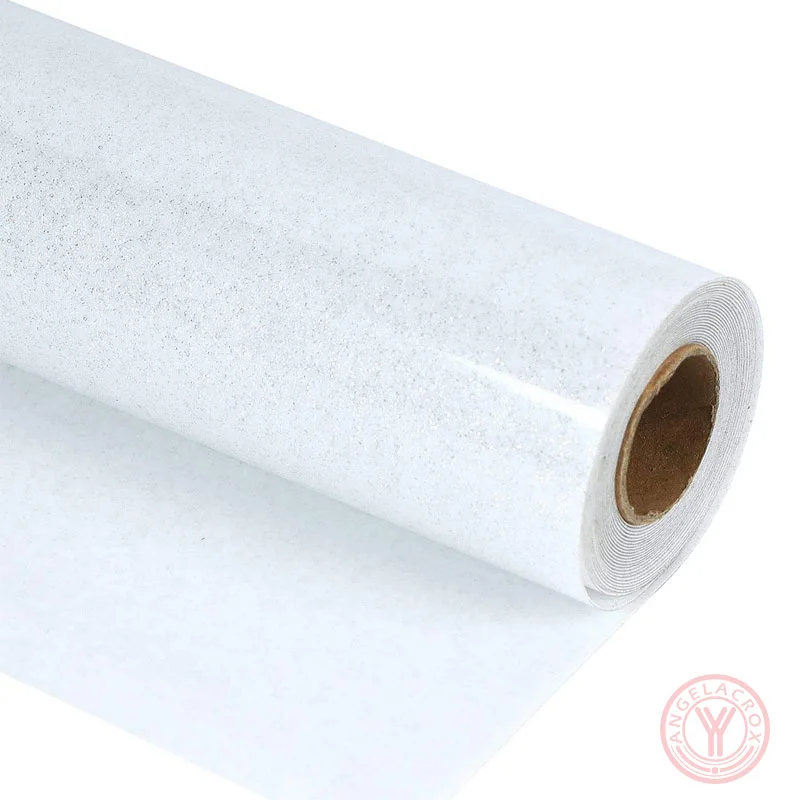 glitter white HTV