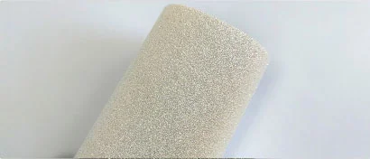 0.75mm White with Sand Texture Glitter PU