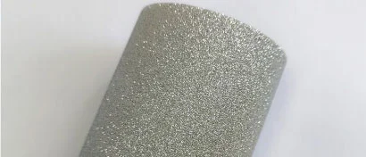 0.7mm Silver with Sand Texture Glitter PU