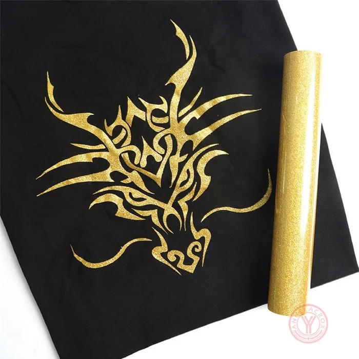 Gold Glitter HTV Vinyl