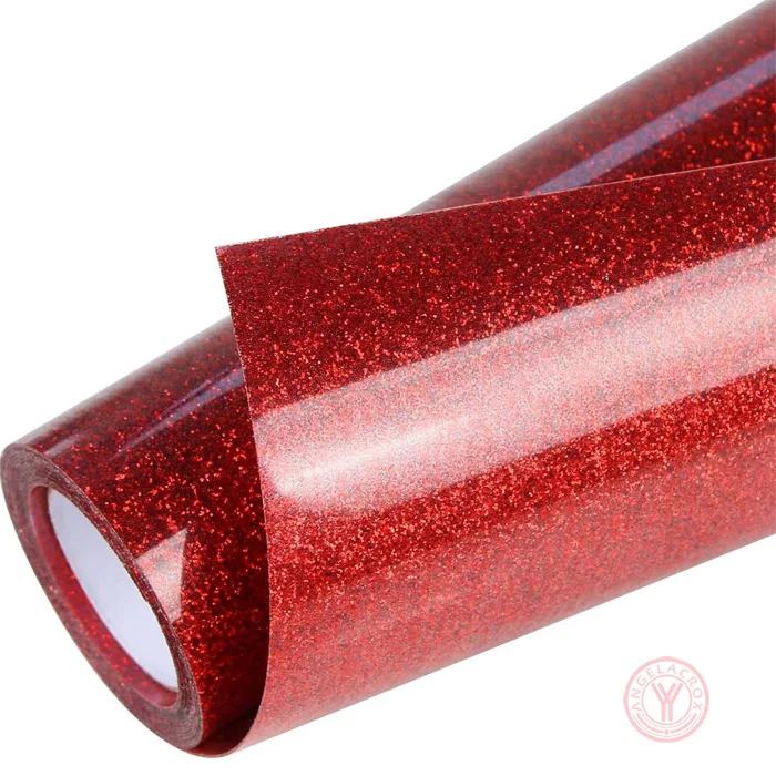 Red Glitter HTV Vinyl