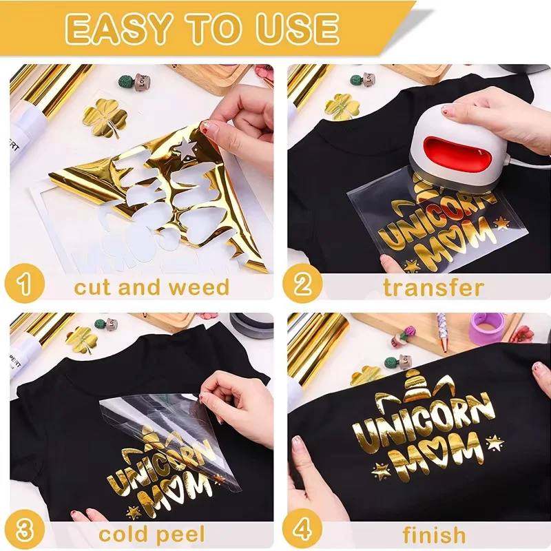 how to use metallic gold htv vinyl