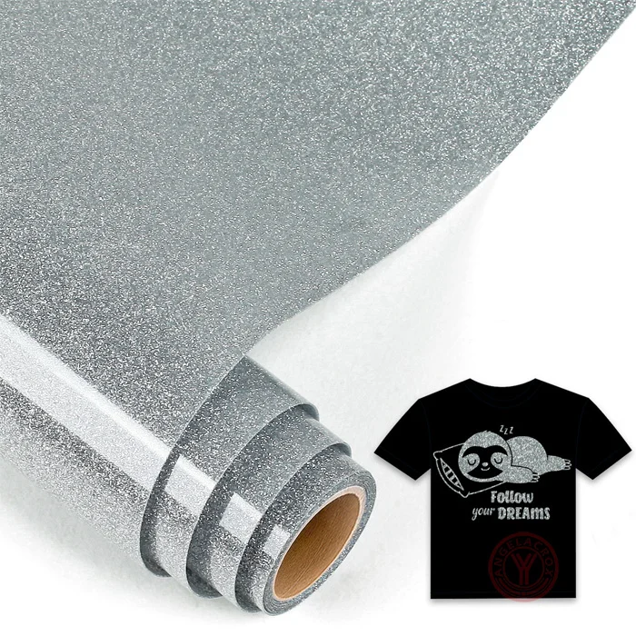 glitter silver HTV