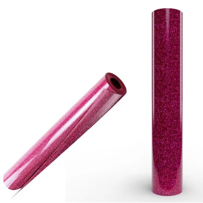 hot pink glitter heat transfer vinyl