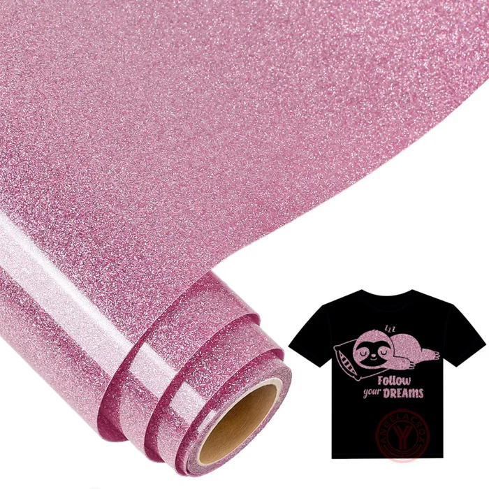 pink htv glitter