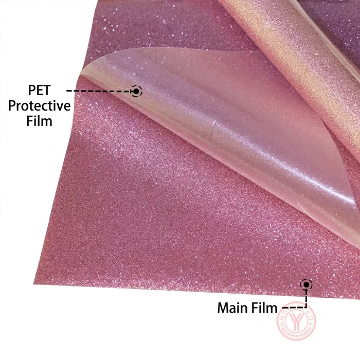 pink htv glitter