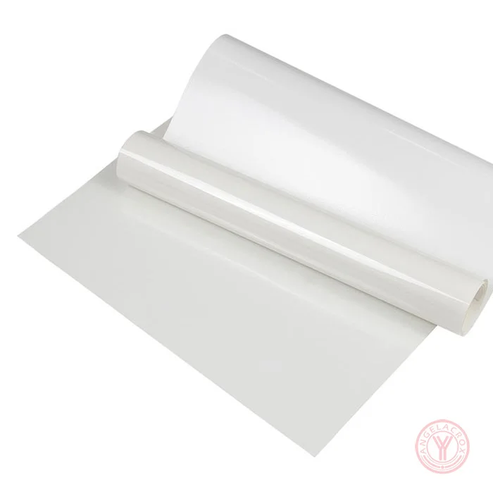 white flocked heat transfer vinyl