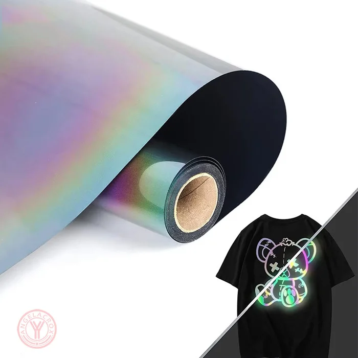 Rainbow reflective HTV Effect
