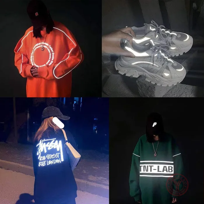 application of Silver reflective HTV