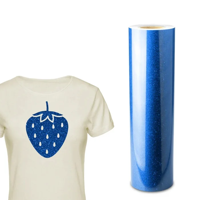 how to use royal blue glitter HTV