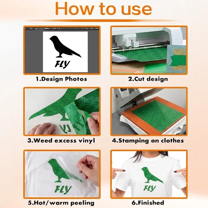 How to Apply Green Glitter HTV