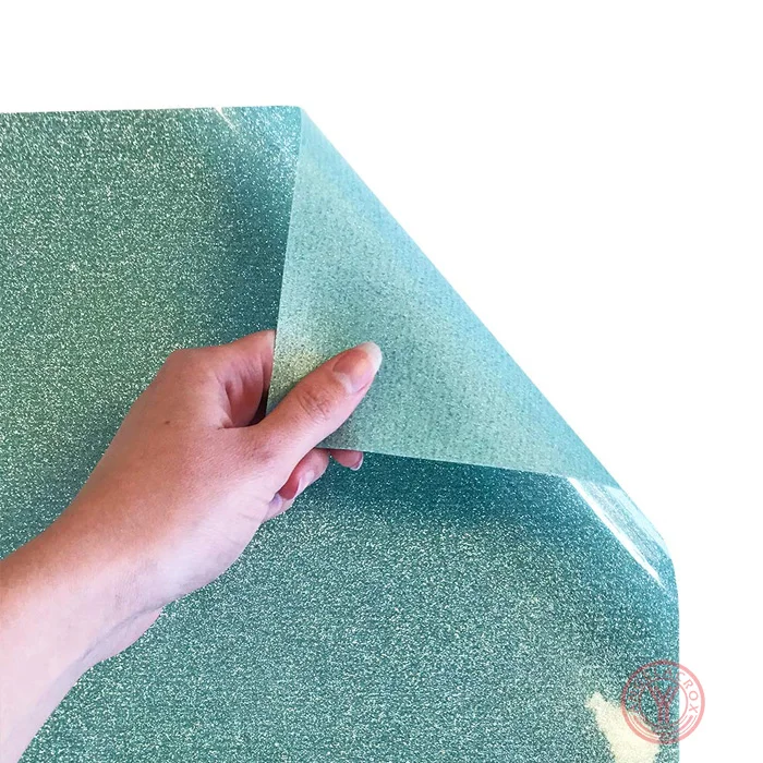 mint green glitter htv