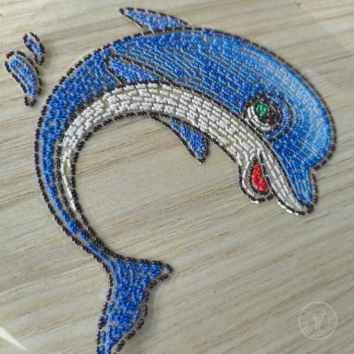 3D Embroidery UV DTF Logo