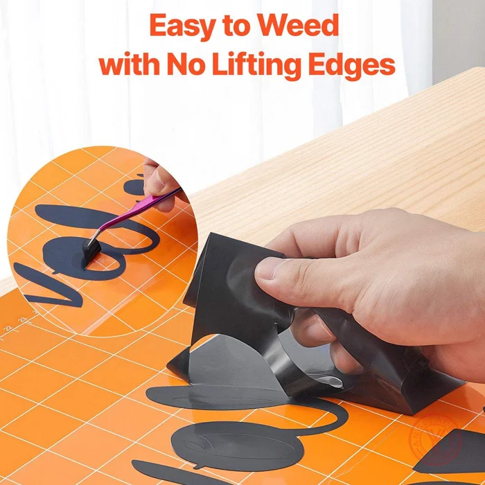 Easy to Weed for Matte Black HTV