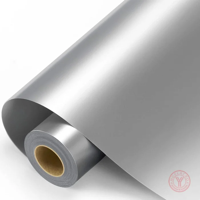 holographic foil heat transfer vinyl silver