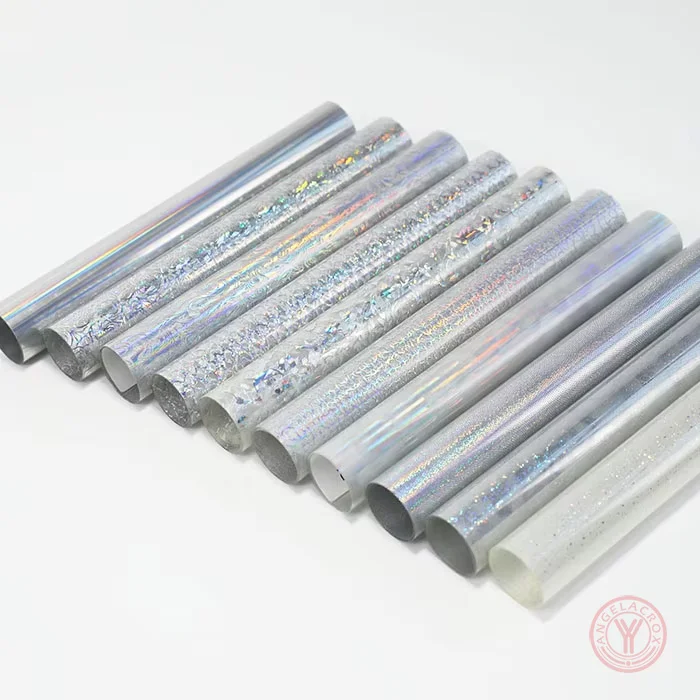 application of silver holographic HTV