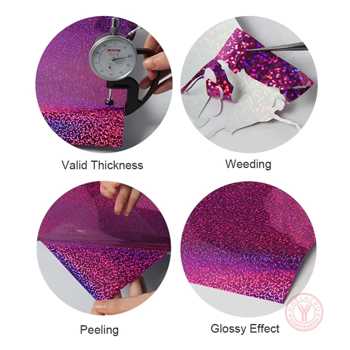 red holographic heat transfer vinyl