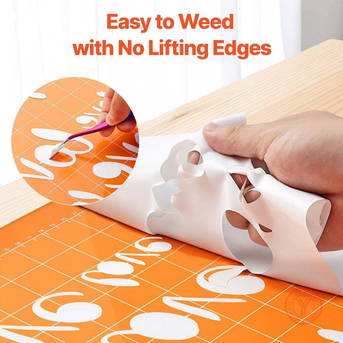 Easy to Weed for matte white HTV vinyl