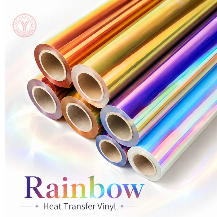 rainbow ombre heat transfer vinyl