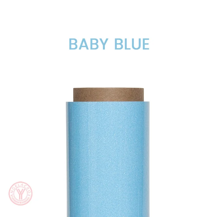 baby blue glitter HTV