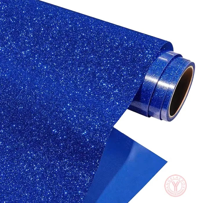 how to use blue glitter htv vinyl