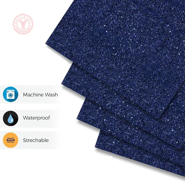 navy blue glitter htv
