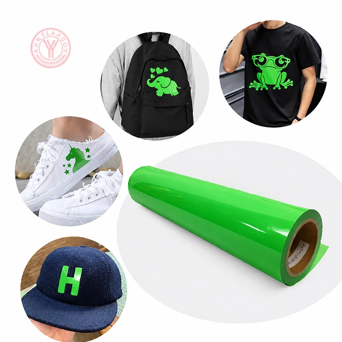 Applications of neon green HTV